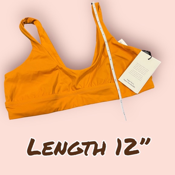 NWT Vitamin A Sienna Tank Bikini Top in mustard yellow/orange. Size S/6👙🏝️ - Picture 4 of 5